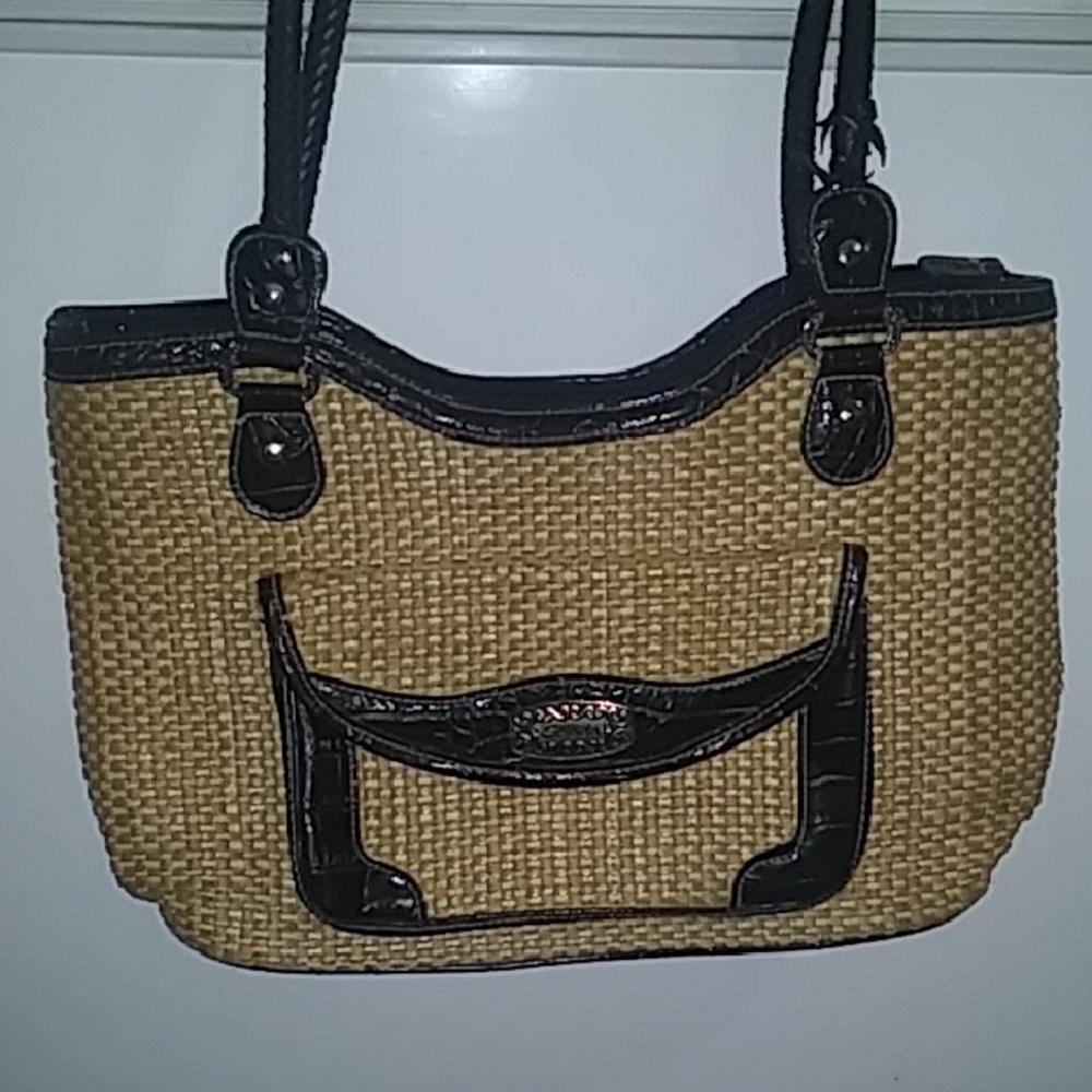 Stylish Tan and Black Women's Handbag